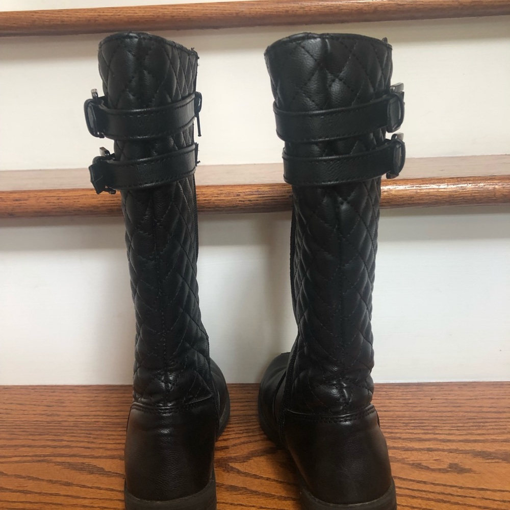 Little girls size 13 black boots